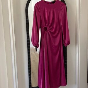 House of Harlow satin gown